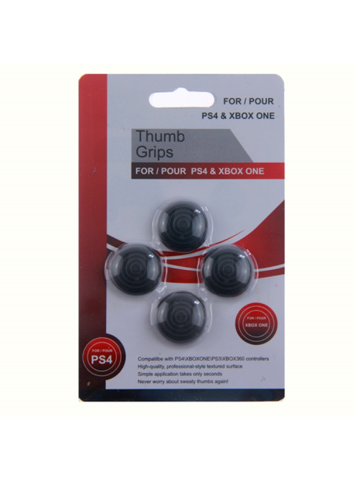 Насадки на джойстики Thumb Grips (Черные) (PS5, PS4, PS3, Xbox Series S/X, Xbox One, Xbox 360)